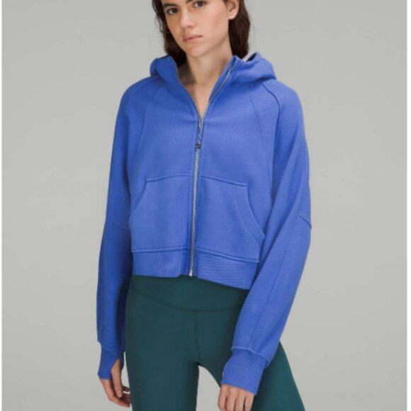 lululemon athletica Tops - Lululemon Scuba Oversized Full Zip Hoodie Wild Indigo Size XS/S